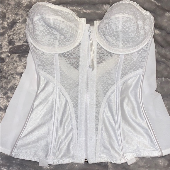 White lace corset bra corset 38B - Picture 1 of 5